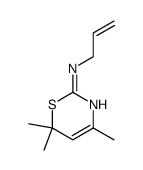 2-N-allylimino-4,4,6-trimethyl-6H-1,3-thiazine结构式