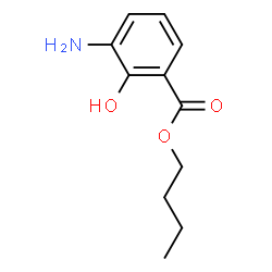 Benzoic acid, 3-amino-2-hydroxy-, butyl ester (9CI)结构式