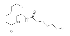 3-(2-chloroethylsulfanyl)-N-[2-[3-(2-chloroethylsulfanyl)propanoylamino]ethyl]propanamide Structure