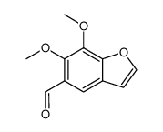6,7-Dimethoxy-5-benzofurancarboxaldehyde Structure