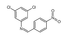 N-(3,5-dichlorophenyl)-1-(4-nitrophenyl)methanimine Structure