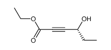 (R)-ethyl 4-hydroxyhex-2-ynoate结构式