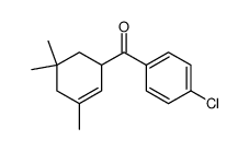 (4-chlorophenyl)(3,5,5-trimethylcyclohex-2-en-1-yl)methanone结构式