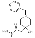 2-(1-benzyl-4-hydroxypiperidin-4-yl)acetohydrazide Structure