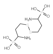 [1-amino-3-(3-amino-3-phosphono-propyl)disulfanyl-propyl]phosphonic acid Structure