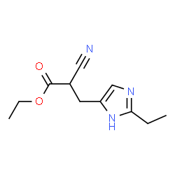 1H-Imidazole-4-propanoicacid,alpha-cyano-2-ethyl-,ethylester(9CI) structure