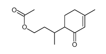 6-[3-(Acetyloxy)-1-methylpropyl]-3-methyl-2-cyclohexen-1-one结构式
