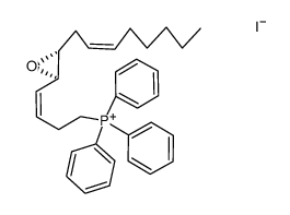 ((Z)-4-((2R,3R)-3-((Z)-oct-2-en-1-yl)oxiran-2-yl)but-3-en-1-yl)triphenylphosphonium iodide结构式