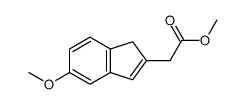 methyl 2-(5-methoxy-1H-inden-2-yl)acetate结构式