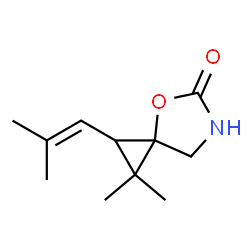 4-Oxa-6-azaspiro[2.4]heptan-5-one,1,1-dimethyl-2-(2-methyl-1-propenyl)-结构式