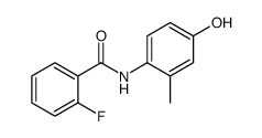 Benzamide, 2-fluoro-N-(4-hydroxy-2-methylphenyl)- (9CI) Structure