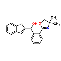 1-Benzothiophen-2-yl[2-(4,4-dimethyl-4,5-dihydro-1,3-oxazol-2-yl)phenyl]methanol Structure