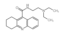 N-(2-diethylaminoethyl)-5,6,7,8-tetrahydroacridine-9-carboxamide结构式