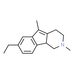 1H-Indeno[1,2-c]pyridine,7-ethyl-2,3,4,9b-tetrahydro-2,5-dimethyl-(8CI)结构式