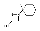 1-(1-methylcyclohexyl)diazetidin-3-one Structure