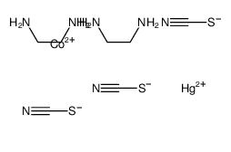 cobalt(2+),ethane-1,2-diamine,mercury(2+),tetrathiocyanate Structure