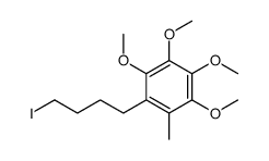 1-(4-iodobutyl)-2,3,4,5-tetramethoxy-6-methylbenzene Structure