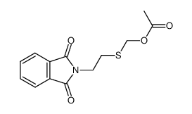 acetoxymethyl 2-phthalimidoethyl sulphide结构式