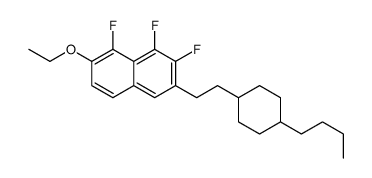 3-[2-(4-butylcyclohexyl)ethyl]-7-ethoxy-1,2,8-trifluoronaphthalene Structure