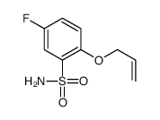 5-fluoro-2-prop-2-enoxybenzenesulfonamide结构式