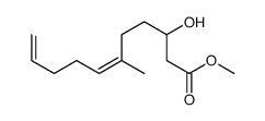 methyl 3-hydroxy-6-methylundeca-6,10-dienoate结构式