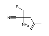 2-amino-2-(fluoromethyl)-4-methylpent-4-enenitrile Structure