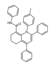 1,5,6,7-tetrahydro-2,4-diphenyl-8-phenylcarbamoyl-1-p-tolylquinoline结构式