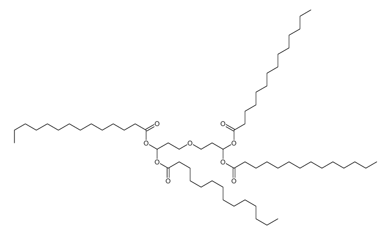 [3-[3,3-di(tetradecanoyloxy)propoxy]-1-tetradecanoyloxypropyl] tetradecanoate Structure