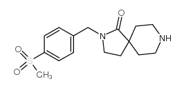 2,8-Diazaspiro[4.5]decan-1-one, 2-[[4-(methylsulfonyl)phenyl]methyl] Structure