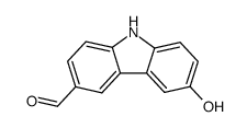 3-formyl-6-hydroxycarbazole Structure