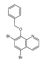 8-(Benzyloxy)-5,7-dibromoquinoline Structure