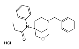 N-[1-benzyl-4-(methoxymethyl)piperidin-4-yl]-N-phenylpropanamide,hydrochloride Structure
