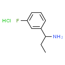 1-(3-氟苯基)丙-1-胺盐酸盐结构式