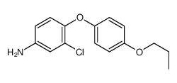 3-chloro-4-(4-propoxyphenoxy)aniline结构式
