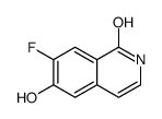1(2H)-Isoquinolinone,7-fluoro-6-hydroxy- Structure