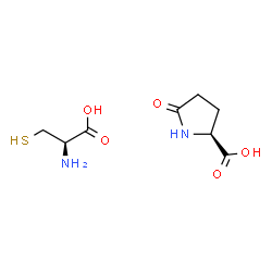 5-oxo-L-proline, compound with L-cysteine (1:1) structure