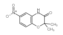 2,2-二甲基-6-硝基-2H-苯并[b][1,4]恶嗪-3(4H)-酮结构式