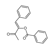 (Z)-3-oxo-1-phenylbut-1-en-2-yl benzoate Structure