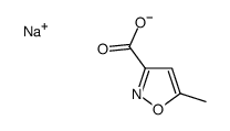 sodium 5-methylisoxazole-3-carboxylate结构式
