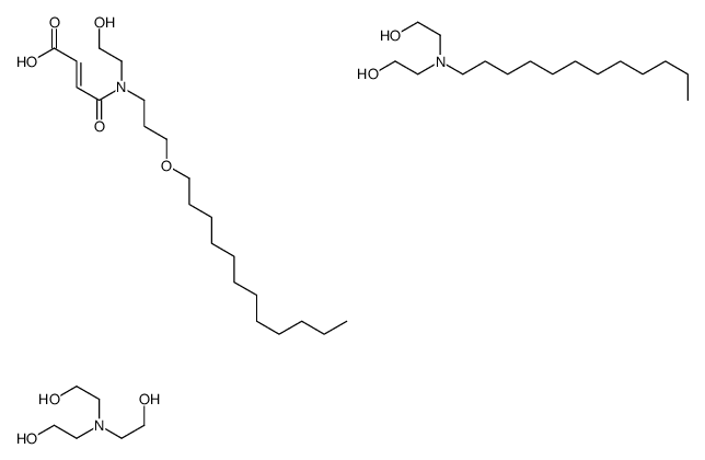 4-[[3-(dodecyloxy)propyl](2-hydroxyethyl)amino]-4-oxobut-2-enoic acid, compound with 2,2'-(dodecylimino)diethanol and 2,2',2''-nitrilotriethanol结构式