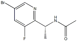(R)-N-(1-(5-bromo-3-fluoropyridin-2-yl)ethyl)acetamide Structure