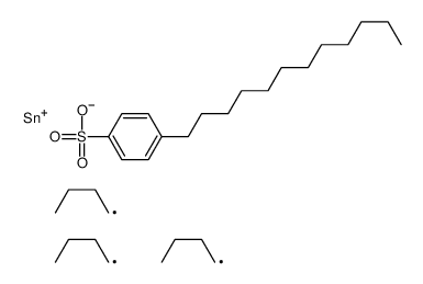 tributyl[[(p-dodecylphenyl)sulphonyl]oxy]stannane Structure