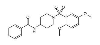 Benzamide, N-[1-[(2,5-dimethoxyphenyl)sulfonyl]-4-piperidinyl]结构式