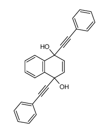 1,4-dihydro-1,4-bis(phenylethynyl)-1,4-naphthalenediol结构式