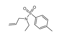 N-allyl-N-ethyl-4-methyl-benzenesulfonamide结构式