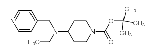 1-boc-4-(ethyl-pyridin-4'-ylmethyl-amino)-piperidine Structure