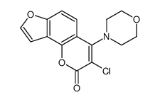3-chloro-4-morpholin-4-ylfuro[2,3-h]chromen-2-one结构式