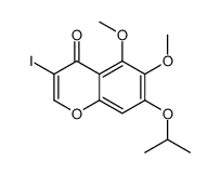 3-iodo-5,6-dimethoxy-7-propan-2-yloxychromen-4-one Structure