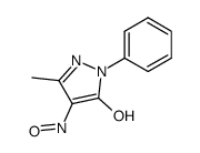 3-methyl-4-nitroso-1-phenyl-1H-pyrazol-5-ol Structure