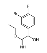 Benzeneethanimidic acid,3-bromo-4-fluoro--alpha--hydroxy-,ethyl ester (9CI)结构式
